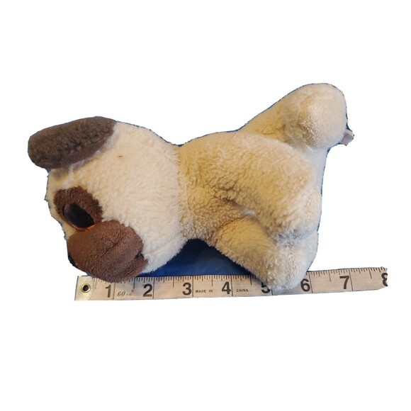 Velve Ty Rufus The Pug Stuffed Animal Puppy Dog Plush Toy Glitter Eyes 2016 - Picture 8 of 15